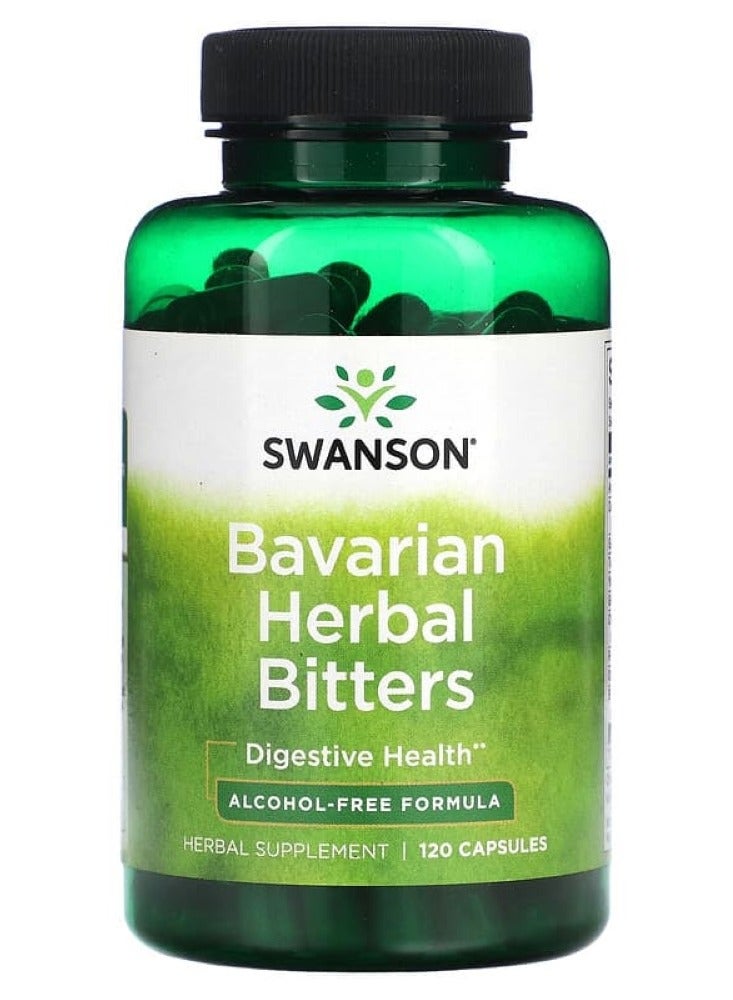 Swanson, Bavarian Herbal Bitters, Alcohol-Free, 120 Capsules