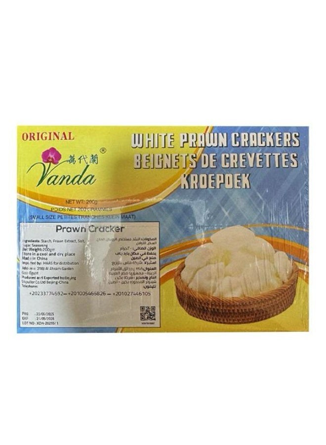 فاندا كراكرز الجمبري الأبيض 200 جم | وجبة خفيفة آسيوية | رقائق روبيان مقرمشة خفيفة - Image 2
