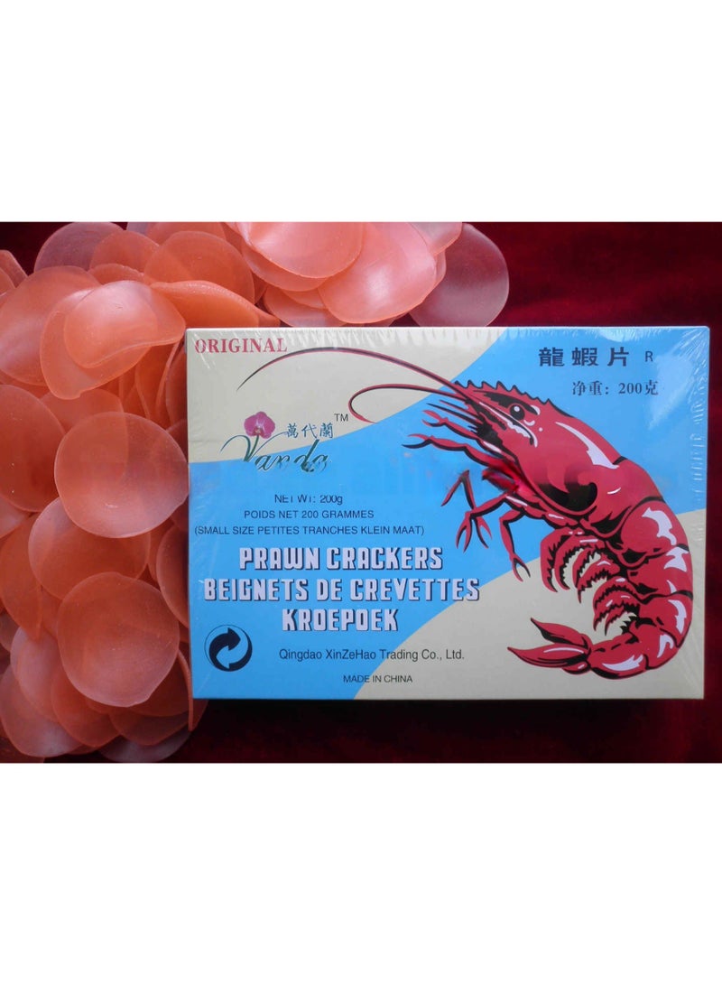 فاندا كراكرز الجمبري الأبيض 200 جم | وجبة خفيفة آسيوية | رقائق روبيان مقرمشة خفيفة - Image 4