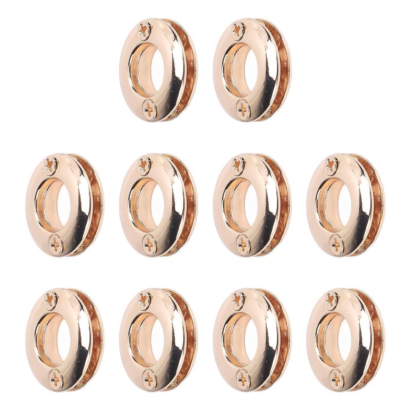 Metal Eyelets Kit for Shoe Repair, Bag Crafting & Leather DIY Projects – 10-Piece Gold Decorative Grommet Set with Setting Tools - Image 4