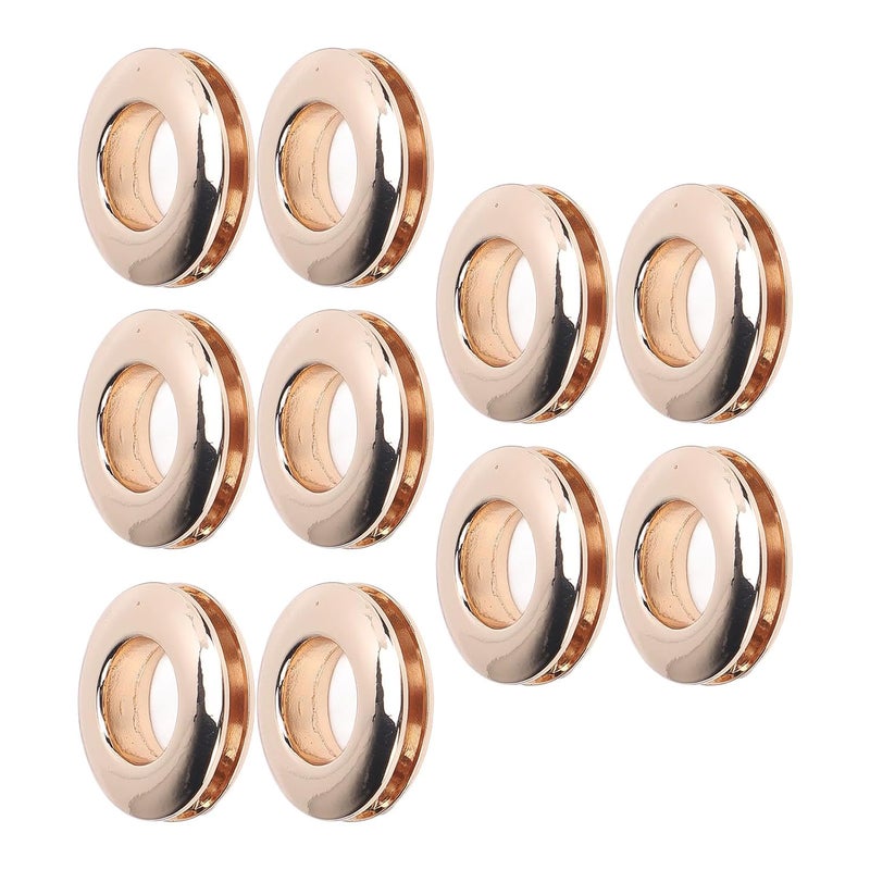 Metal Eyelets Kit for Shoe Repair, Bag Crafting & Leather DIY Projects – 10-Piece Gold Decorative Grommet Set with Setting Tools - Image 3