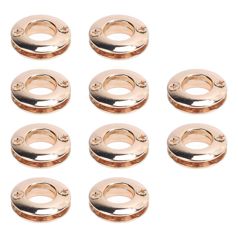 Metal Eyelets Kit for Shoe Repair, Bag Crafting & Leather DIY Projects – 10-Piece Gold Decorative Grommet Set with Setting Tools - Image 1