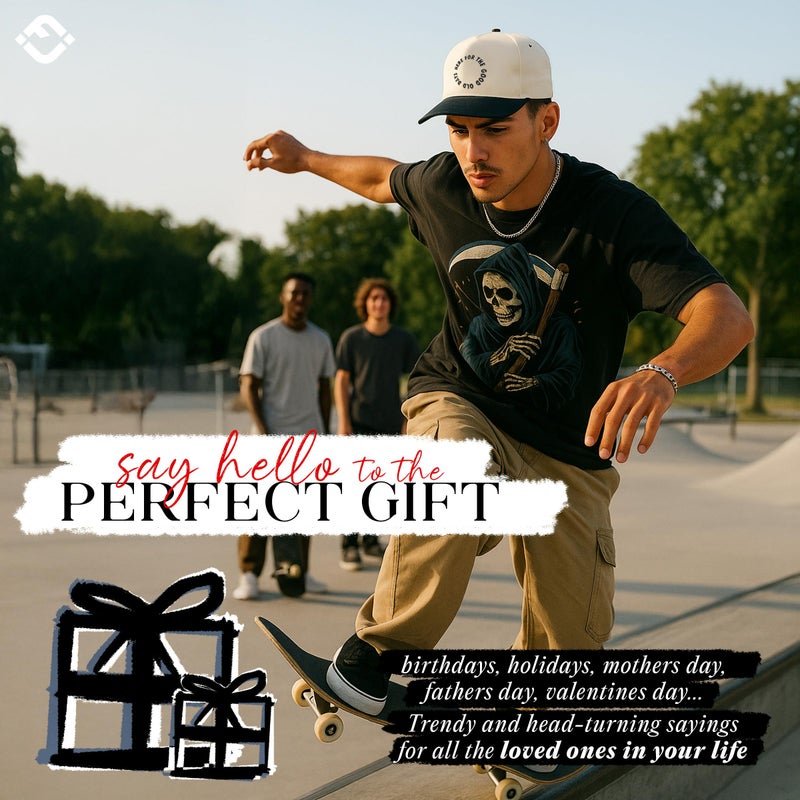 Funky Junque Two Tone Vintage Snapback Hat - Here for The Good Old Days - Black/Beige - Image 5