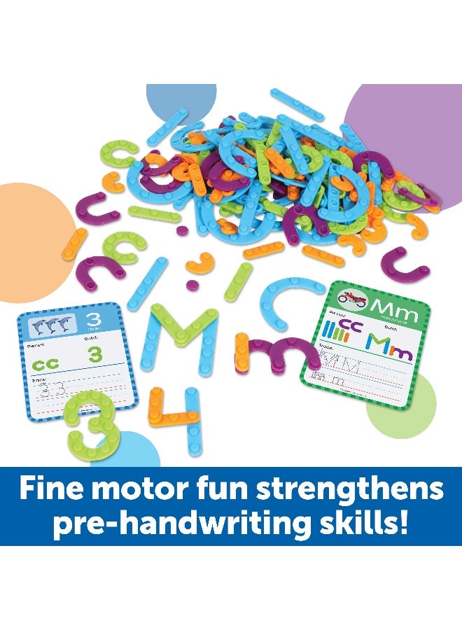 Learning Resources بناة المهارات! صانع الحروف والأرقام (مجموعة من 40، متعددة الألوان، للأعمار 3+) - Image 2