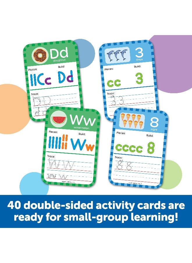 Learning Resources بناة المهارات! صانع الحروف والأرقام (مجموعة من 40، متعددة الألوان، للأعمار 3+) - Image 3