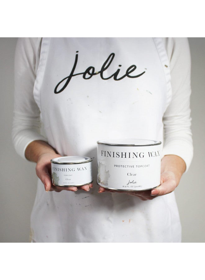 Jolie Jolie Finishing Wax - Protective topcoat Paint - Use on interior furniture, cabinets, walls, home decor and accessories - Odor-Free, Non-Hazardous - Clear - 120 ml  - Image 2