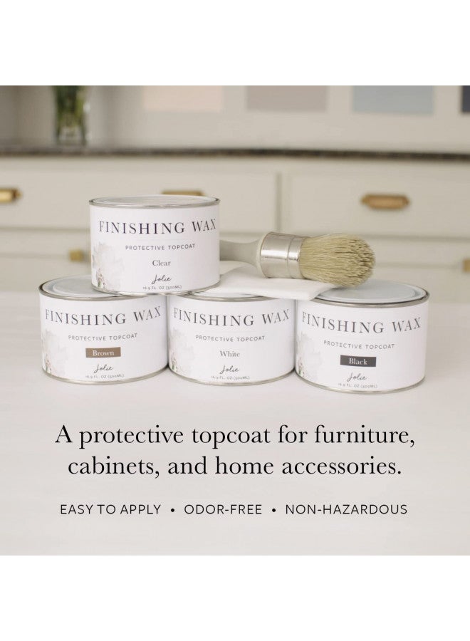 Jolie Jolie Finishing Wax - Protective topcoat Paint - Use on interior furniture, cabinets, walls, home decor and accessories - Odor-Free, Non-Hazardous - Clear - 120 ml  - Image 1