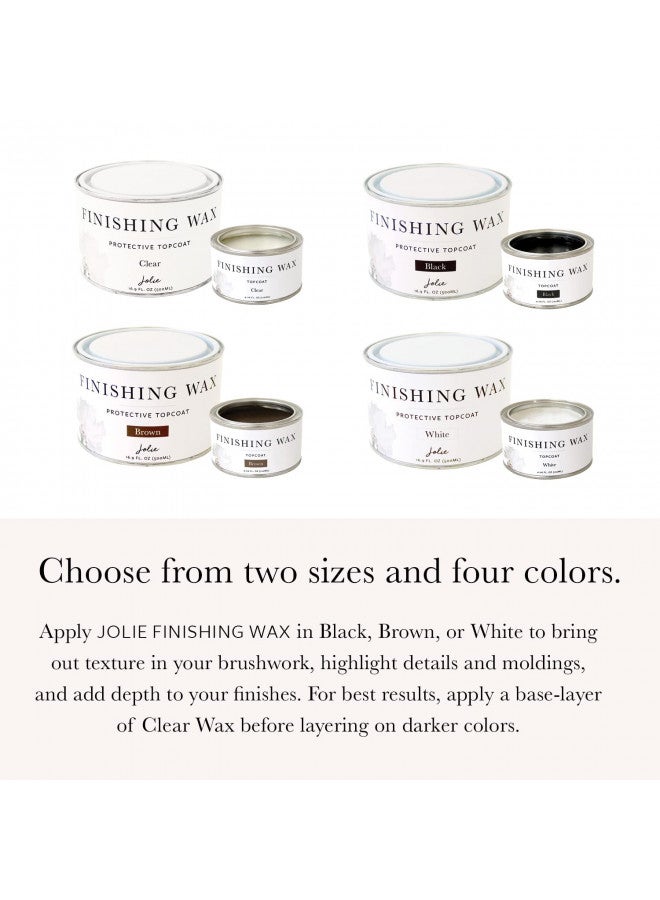 Jolie Jolie Finishing Wax - Protective topcoat Paint - Use on interior furniture, cabinets, walls, home decor and accessories - Odor-Free, Non-Hazardous - Clear - 120 ml  - Image 3