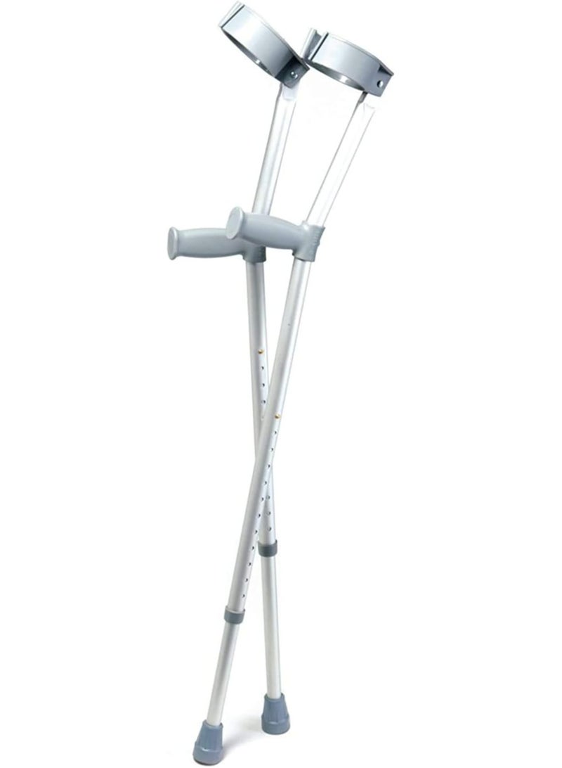 مرقمة عكازات دايز المزدوجة القابلة للتعديل للبالغين، مقبض مريح، مساعدة خفيفة الوزن على الحركة، مقبض بزوج واحد - Image 2