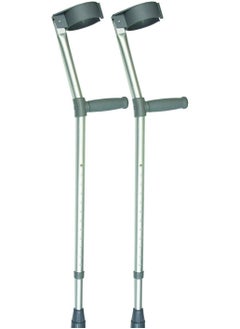numed Days Double Adjustable Crutches for Adults, Comfort Handle, Lightweight Mobility Aid, Handle with one pair  - Image 1