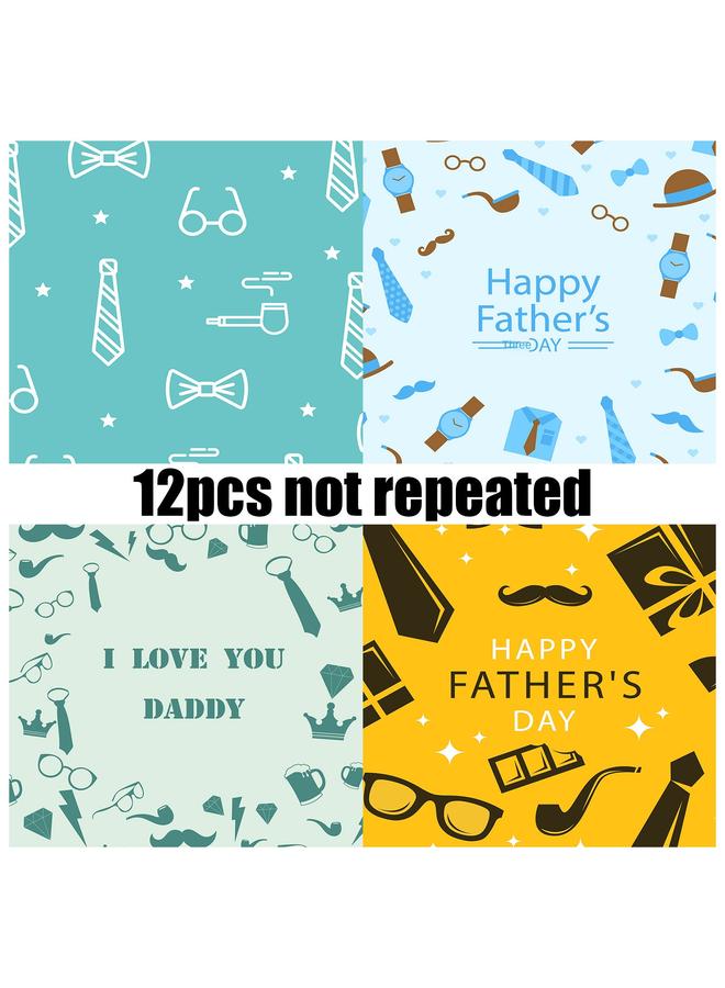 Bluejw 12 Father's Day Ins Hand Account DIY Material Paper Festival Packaging Cutting Album Material Package - Image 4