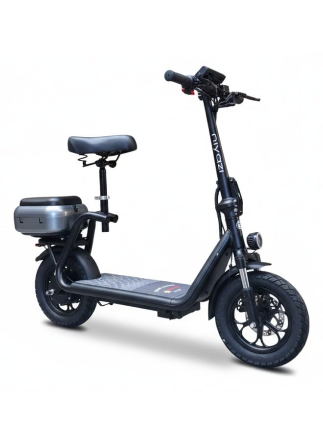 NIYAZI Scooter with basket and rear seat - Image 1