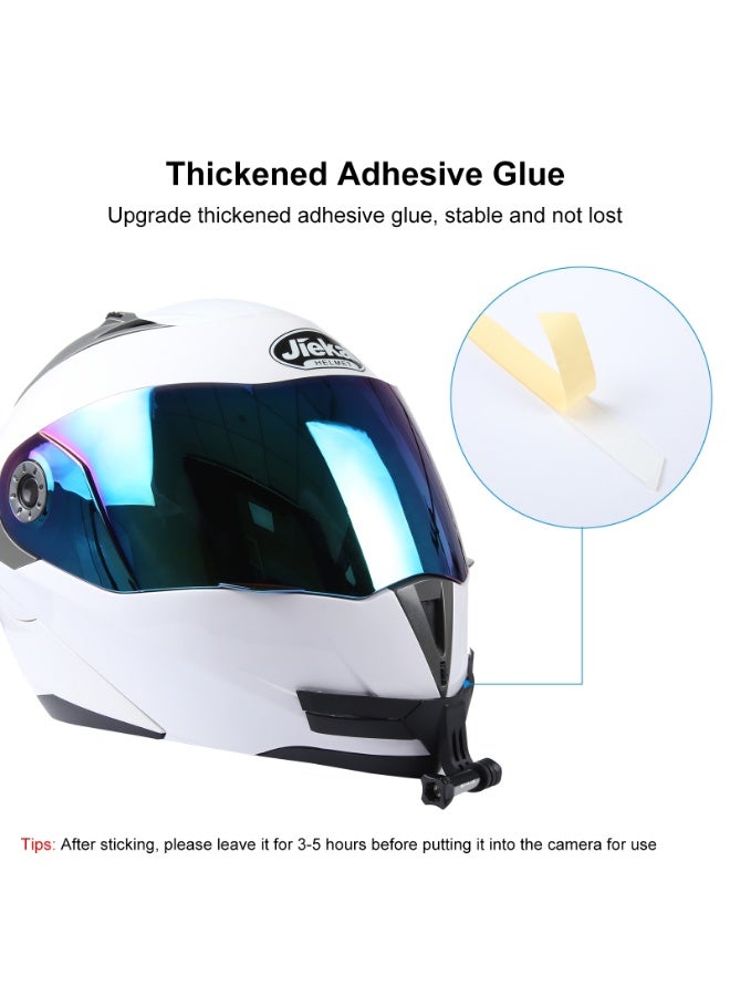 بولوز حامل كاميرا خوذة للدراجات النارية من نوع Bending – تركيب ثابت من PA+ABS، لاصق مضاد للانزلاق، متوافق مع نظام تثبيت GoPro، زاوية تصوير POV، سهل التركيب والإزالة - Image 3