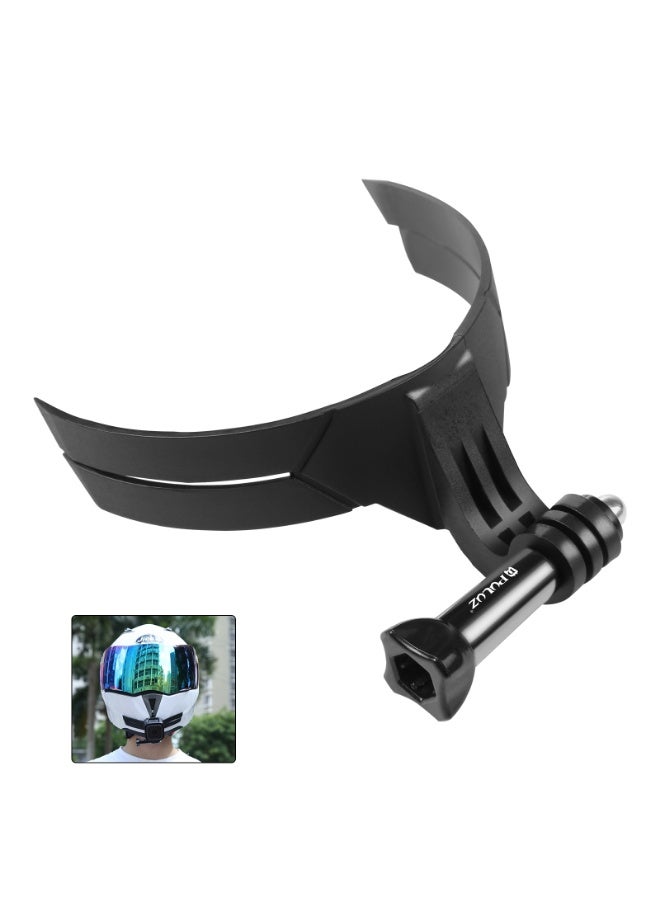 بولوز حامل كاميرا خوذة للدراجات النارية من نوع Bending – تركيب ثابت من PA+ABS، لاصق مضاد للانزلاق، متوافق مع نظام تثبيت GoPro، زاوية تصوير POV، سهل التركيب والإزالة - Image 1