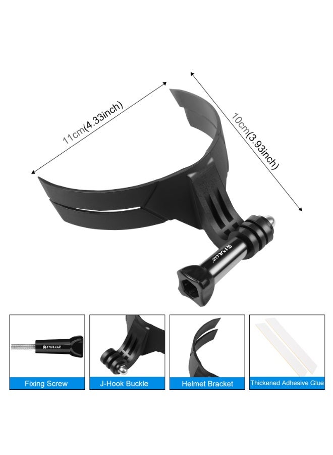 بولوز حامل كاميرا خوذة للدراجات النارية من نوع Bending – تركيب ثابت من PA+ABS، لاصق مضاد للانزلاق، متوافق مع نظام تثبيت GoPro، زاوية تصوير POV، سهل التركيب والإزالة - Image 2