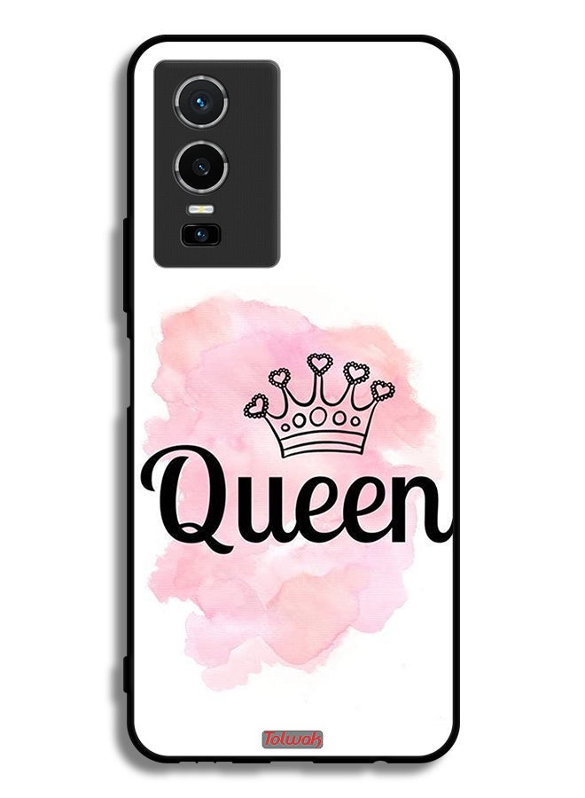 Tolwak Vivo Y76 5G Protective Case Cover Queen Art - Image 2