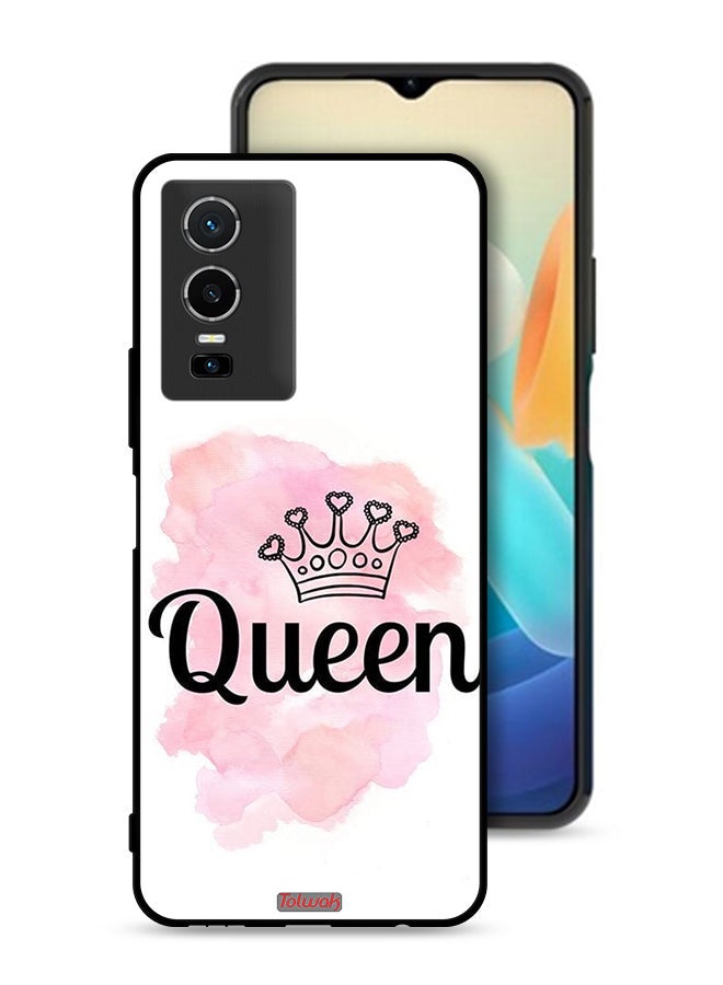 Tolwak Vivo Y76 5G Protective Case Cover Queen Art - Image 1