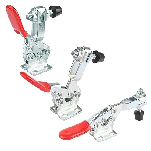 GENHAKON 8 Packs GH-225D 500lbs Holding Capacity Toggle Clamps, Quick-Release Horizontal Clamp, 225D Horizontal Toggle Clamps For Woodworking, Welding, Drill Press, Mechanic,by GENHAKON - Image 4