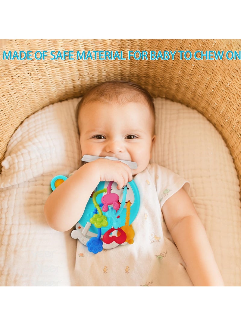 Excefore High Chair Toys with Suction Cup, Developmental Sensory Toy, Food Grade Silicone Pull String Activity Toy Gift for Baby Infant Toddlers, Toys Birthday Gifts for 18M+ Infant (Helicopter) - Image 5