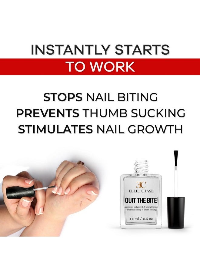 ايلي تشاز علاج إيلي تشيس لمنع قضم الأظافر، بطعم مر للغاية، 0.5 أونصة | توقف عن وضع أصابعك في فمك | آمن للبالغين والأطفال | يساعد على نمو الأظافر، صنع في الولايات المتحدة الأمريكية | خالٍ من ثنائي بوتيل هيدروكسي تولوين (DBP) وثنائي هيدروكلوريد (TPHP). - Image 3