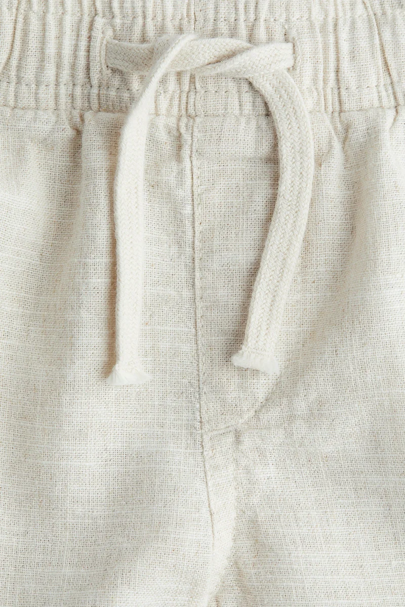 اتش اند ام Linen-blend shorts