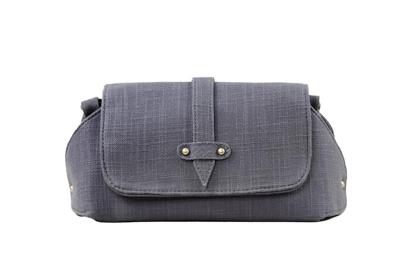 BHASTRA Amaira Sling Bag - Grey| Cotton And Vegan Leather | Bag for Women - Girls Travel Crossbody Bags with Adjustable Strap - Ladies Shoulder Purse Stylish Handbag-Ideal For Gifting - Image 2