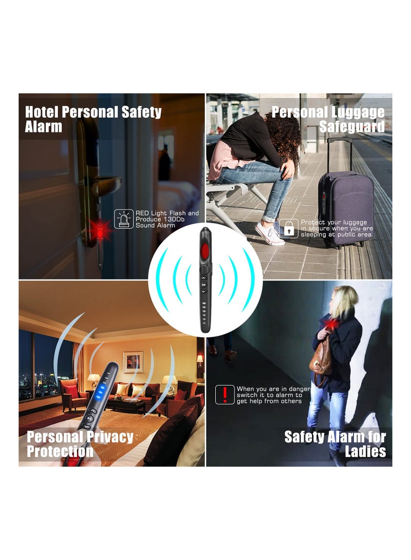Hidden Camera and Bug Detector, Anti-Spy Device Finder, Portable Rechargeable Spy Camera Detector for Home, Office, and Travel with Motion Alarm Mode (1 Pack) - Image 3