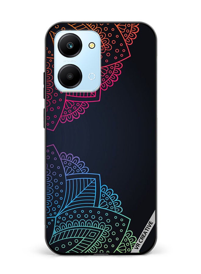 VR CREATIVE Protective Case Cover For Honor Play7T Mandala Design Multicolour - Image 1