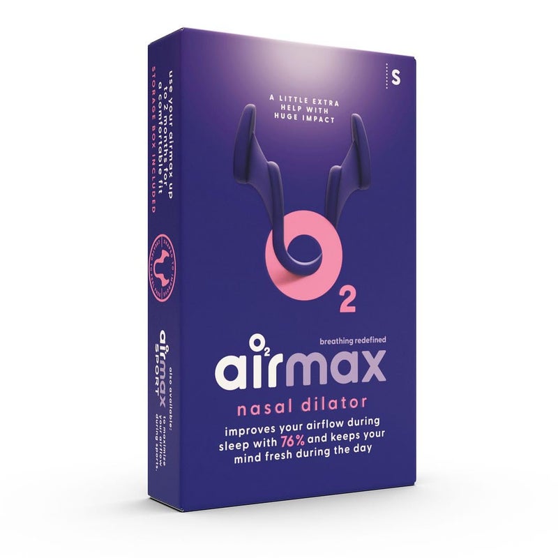 AIR MAX موسعات الأنف Airmax - جهاز مضاد للشخير - صغير - 6 أشهر من الراحة - علاج للشخير - موصى به من قبل الأطباء - أزرق - عبوة واحدة - Image 3