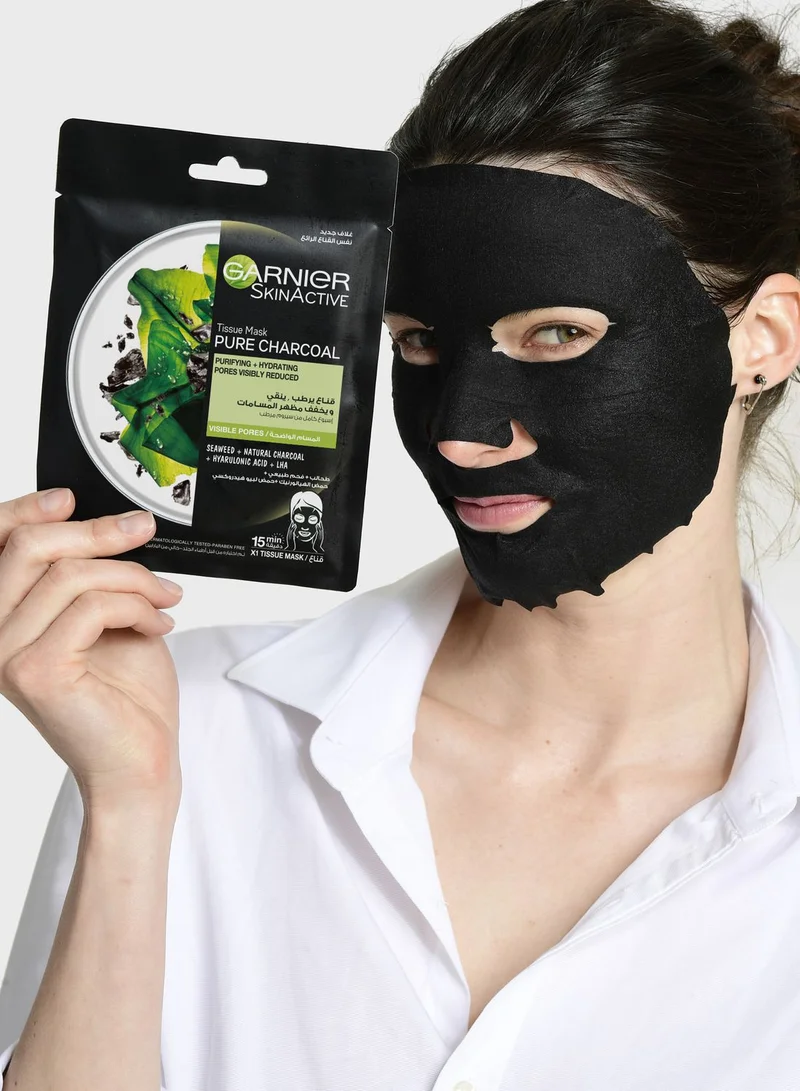garnier Pore Tightening Charcoal Hydrating Face Tissue Mas