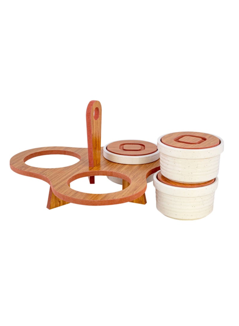 ATL ATL 3Pcs Spice & Breakfast & Jam Set, Wooden Serving Set  - Image 2