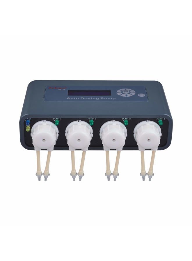 Jebao Doser 2.4 WiFi 4-Channel Auto Dosing Pump for Saltwater Reef Aquarium, Dark Grey - Image 1