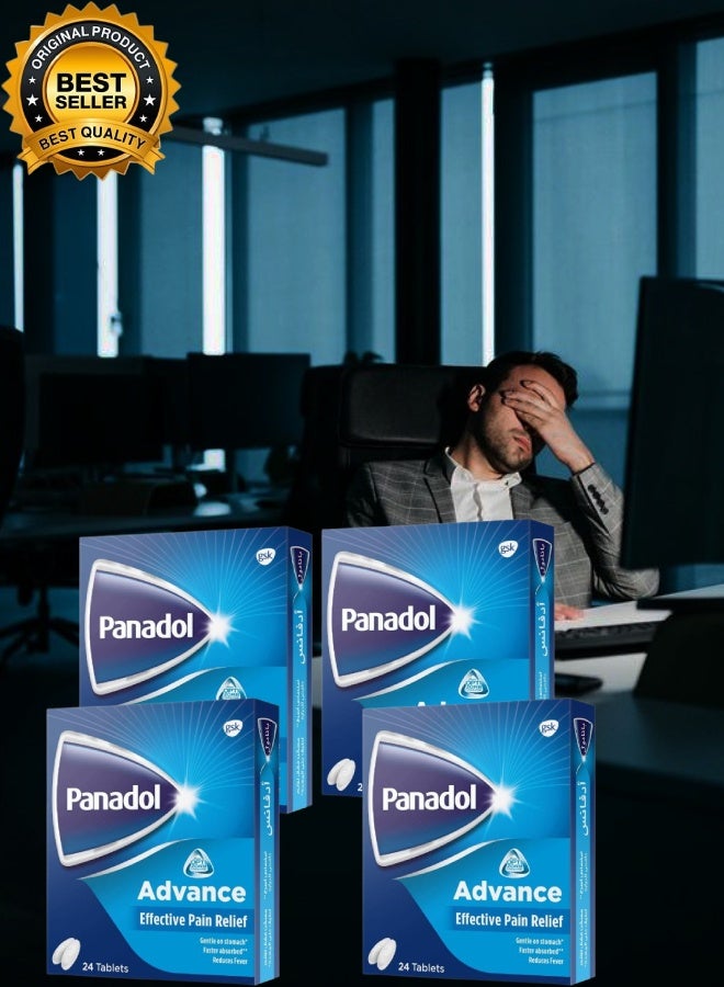 Panadol 4 Pieces Panadol Advance 24 Tablets - Image 2