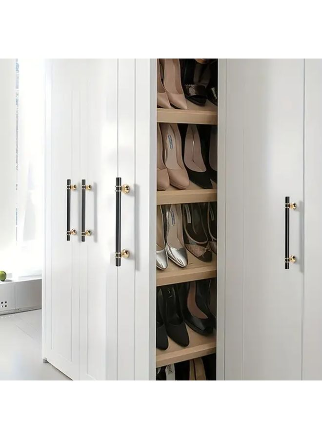15 Pieces Black Stainless Steel Cabinet Pulls 9 6cm Modern Round Rod Cabinet Hardware For Glass Doors Wardrobes Drawers Bathroom Kitchen - Image 5