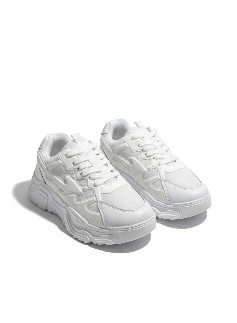 فيبراندا كوتشي نسائي أنيق بتصميم عصري يمنحك مظهرًا شبابيًا L-568-ابيض - Image 2