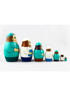 Generic Matryoshka Russian Nesting Wooden Doll Physician Doctor Nurse Hospital 7 Pcs Stacking Hand Painting Beautiful Nested Matriosjka Matrioska Matreshka Matrjoska Matroeska  - Image 3