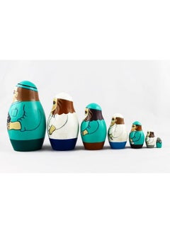 Generic Matryoshka Russian Nesting Wooden Doll Physician Doctor Nurse Hospital 7 Pcs Stacking Hand Painting Beautiful Nested Matriosjka Matrioska Matreshka Matrjoska Matroeska  - Image 5
