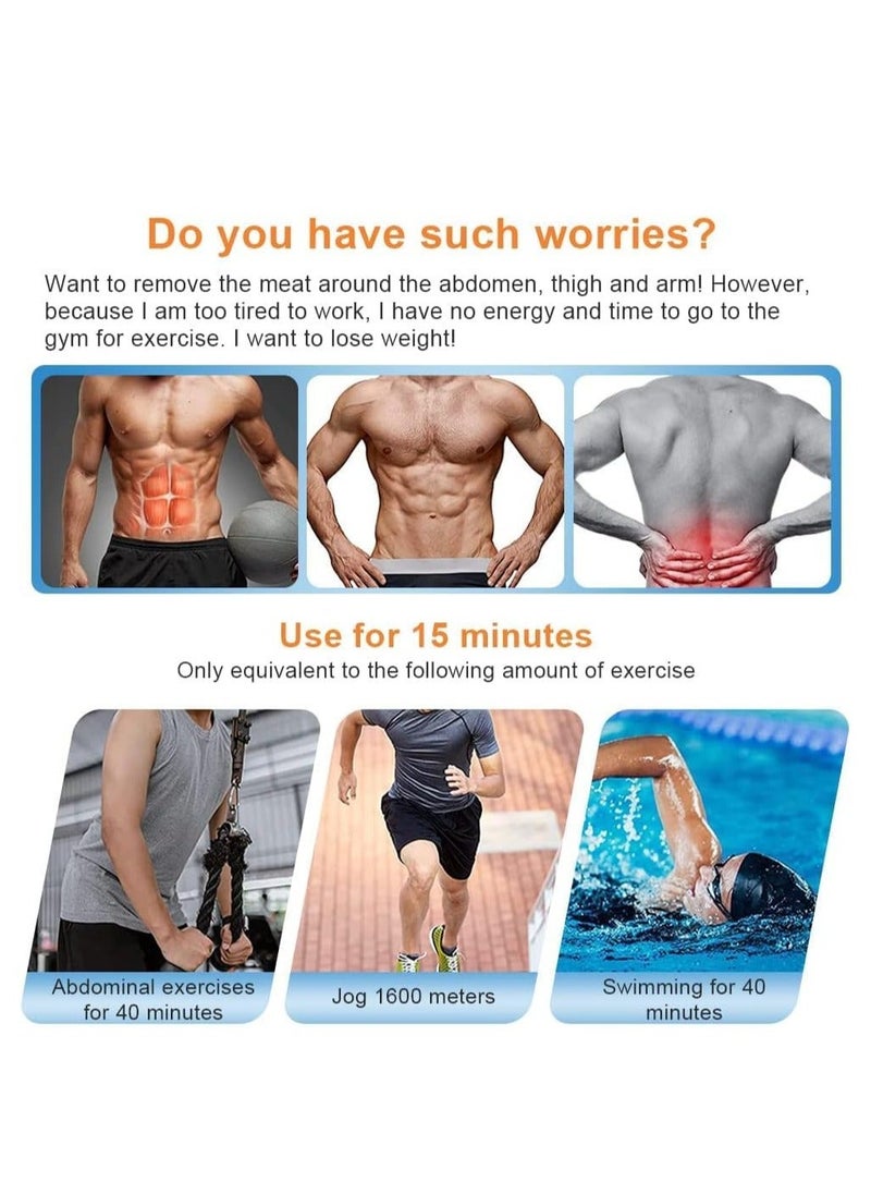 DMG TECH ABS Muscle Stimulator, EMS Muscle Stimulator, Abdominal Toning Belt Workout Equipment, ABS Trainer Belt for Abdominal Arm Leg for Men and Women  - Image 2