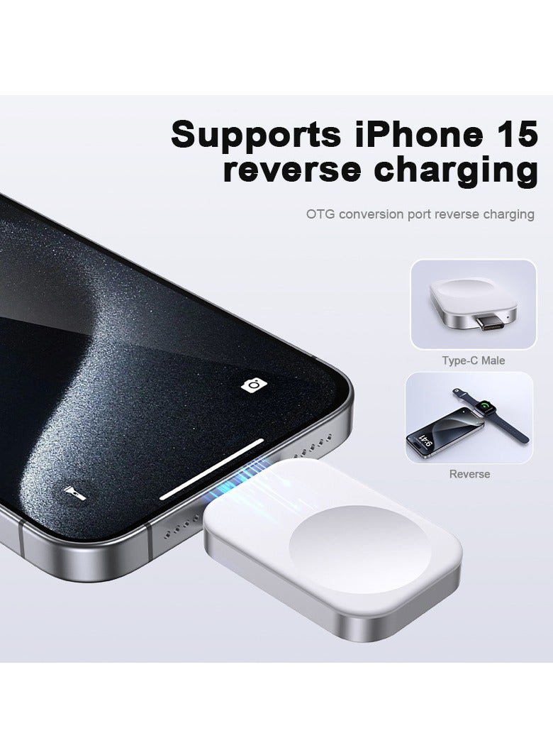 General Suitable for Apple iWatch watch charger, wireless magnetic charging, portable mini wireless fast charging（Lightning）  - Image 4