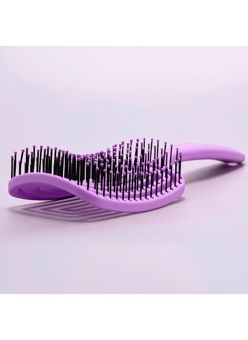Bizimevde 3D Professional Hair Brush Hair Brush Pink Pro Three Dimensional Square Hair Brush  - Image 2