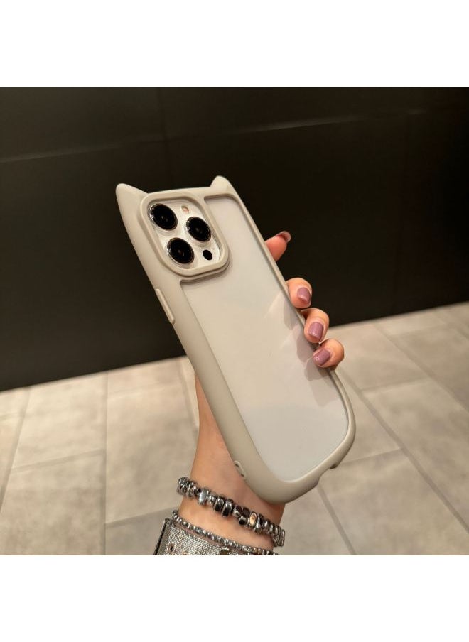 Generic - Cat Ear Mobile Phone Case 7 Drops Of Glue 16 For Apple 15PROMAX Simple 14/13 Full 12 Drop 11-Color:Pink-Applicable Model:iPhone 16pro - Image 1