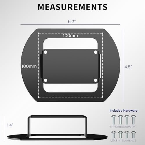 VIVO Short Recessed VESA Adapter Plate Bracket Designed for Samsung G65B, G70A, G70B, G75T, G85NB, CJ890, CRG9, CHG9, CHG90, Odyssey G6, G7, Neo G7, G8, S95UA, VESA 100x100, MOUNT-SG9B - Image 4
