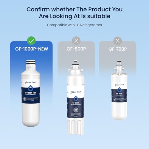 GLACIER FRESH LT1000PC Replacement Water Filter, Compatible with LT1000PC/PCS, LT1000PC, LT-1000PC, MDJ64844601, ADQ747935 ADQ74793504 Filter and LT120F ADQ73334008 Fresh Air (3+3) - Image 5