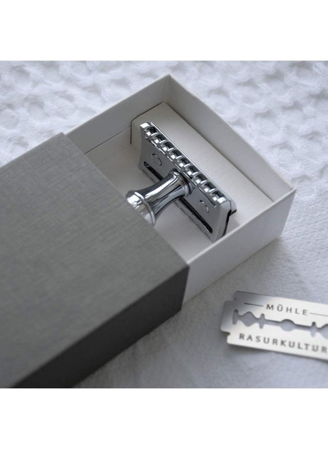 Muhle - Grande R41 Double Edge Safety Razor (Open Comb) | Perfect For Everyday Use | Barbershop Quality Close Smooth Shave | Luxury Razor For Men - Image 1