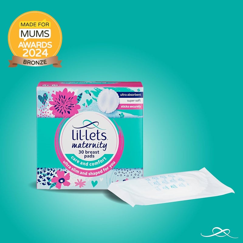 LilLets Nursing Pads – 120 Individually Wrapped, Ultra-Thin, Absorbent & Fragrance-Free – Comfort & Protection for Nursing Moms Postpartum –Maximum Adhesion for Leak & Chafing Nipple Protection - Image 2