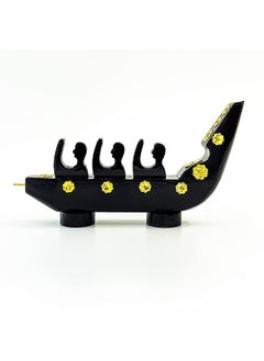 Angroos Angroos Racing The Waves Traditional Vallam Kali Boat with 3 Rowers A Souvenir for Water Enthusiasts 85 W x 45 H x 15 L Kerala Chundan Vallom Vallam Kali Souvenir Boat 