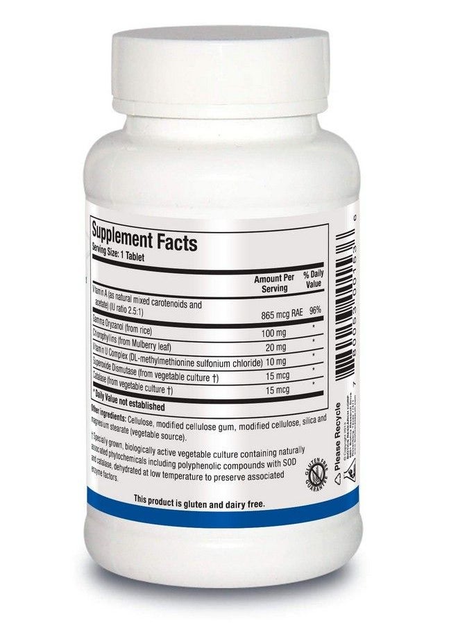 BIOTICS - Gastrazyme From Research Supplies Vitamin U Complex Chlorophyllins Gamma Oryzanol And More. - Image 1