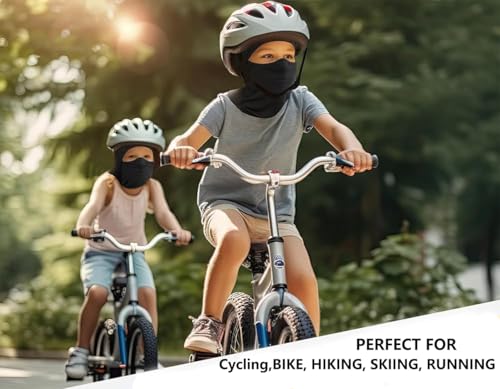 XuoAz Kids Lightweight Balaclava Face Mask - Boys Girls Sun Protection Windproof Full Face Head Mask for Skiing Cycling - Image 5
