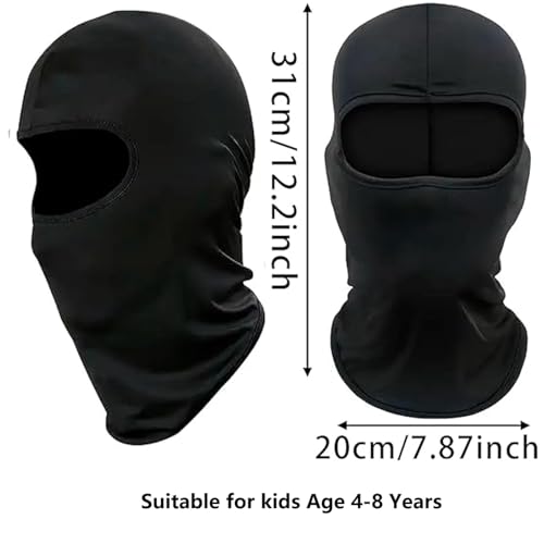 XuoAz Kids Lightweight Balaclava Face Mask - Boys Girls Sun Protection Windproof Full Face Head Mask for Skiing Cycling - Image 4