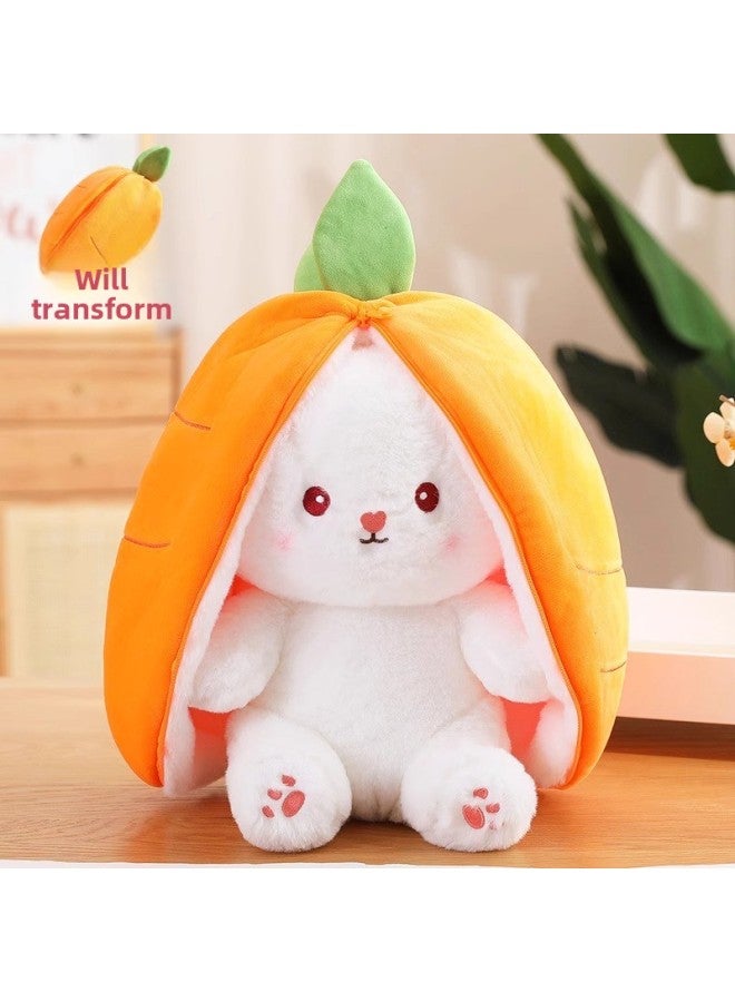 Cute Transformation Rabbit Fruit Doll Plush Toy Sofa Pillow Ornaments Girls Sleeping Bedside Cloth Doll Doll-Specifications:28cm -Color:Strawberry Rabbit - Image 3